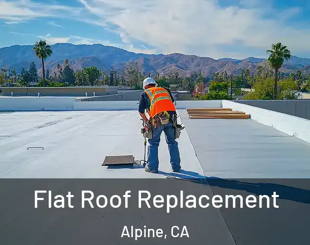  Flat Roof Replacement Alpine, CA
