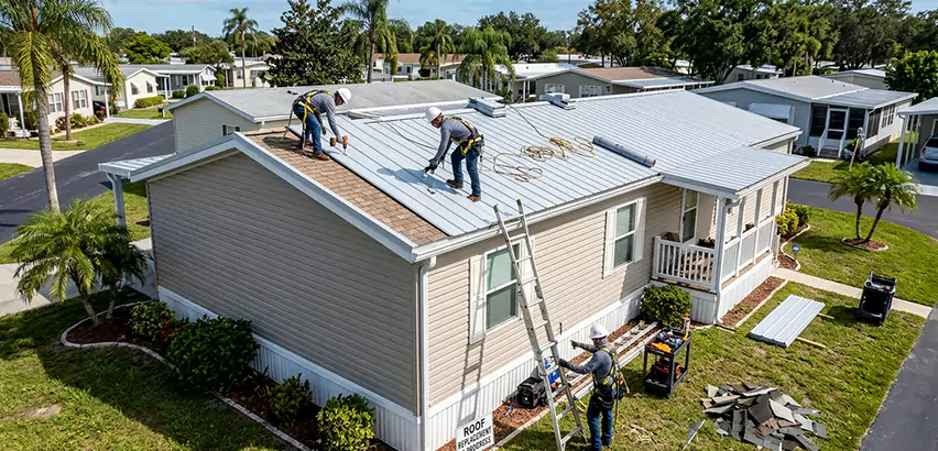Mobile Home Metal Roof Replacement in Alpine