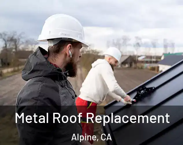  Metal Roof Replacement Alpine, CA