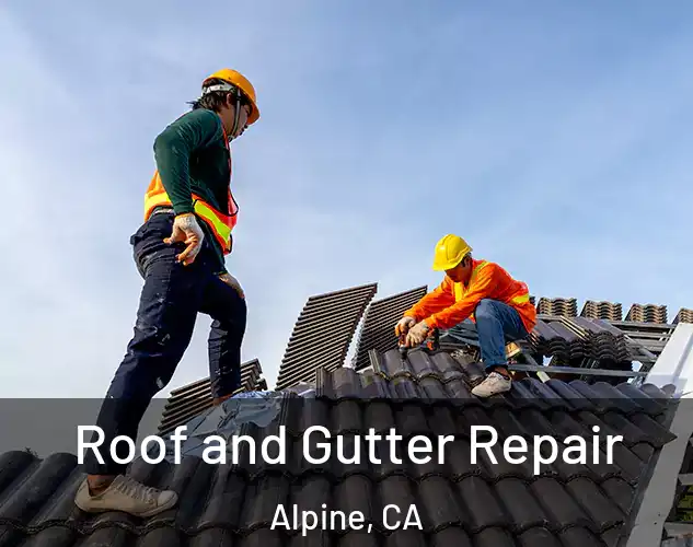  Roof and Gutter Repair Alpine, CA