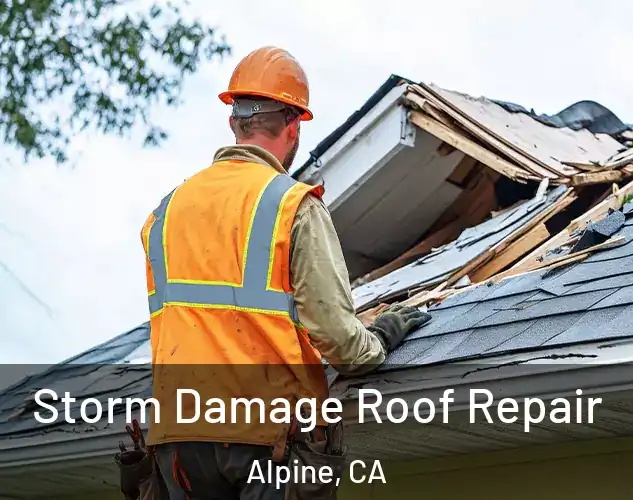  Storm Damage Roof Repair Alpine, CA